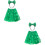 2Ensembles Ensemble St Patrick Enfants Vert Jupe Et Hearess 11