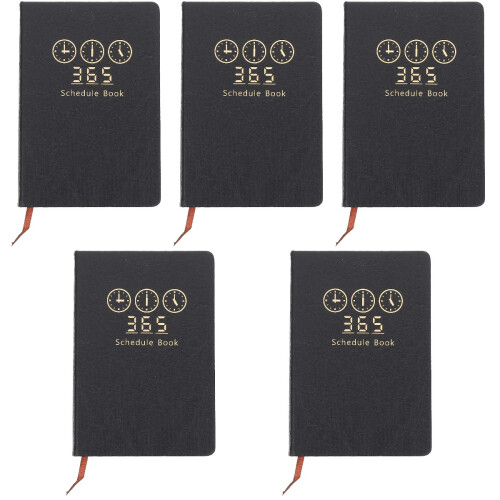 5Pièces -Notes Planner 2022-2023 Noir Portable Pour Plan 1