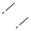2Sets Portable Screen Touch Pen Aluminum Stylus for Smartphone Tablet 4
