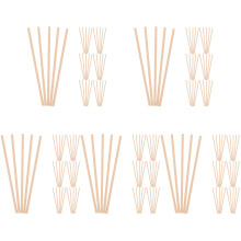500Pièces Tubes D'abeilles Naturels En Kraft Beige Pour Rucher DIY
