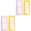 4Pièces Porte-Stickers Multifonction Grand Format Design Élégant 2