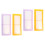 4Pièces Porte-Stickers Multifonction Grand Format Design Élégant 3