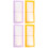 4Pièces Porte-Stickers Multifonction Grand Format Design Élégant 4
