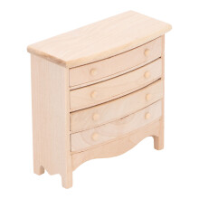 Lifelike Miniature Cabinets For Dollhouses, Vertical Cabinet Model Birch Wood Storage Cabinet Miniature Dollhouse Furniture Handmade Units With