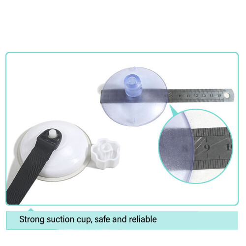 Sturdy Gray Cat Window Hammock Bed with Suction Cups, Double Layer Soft Fabric 2