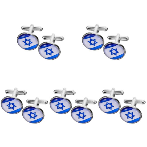 5Paren Paar Manchetknopen Overhemd Knoppen Formeel Multi Stijl