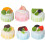 24Pcs Assorted Color Simulation Cake Models Fake Dessert Home Decor 3
