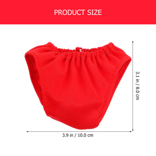 12Pièces Culottes Miniatures En Tissu Rouge Réutilisables 1