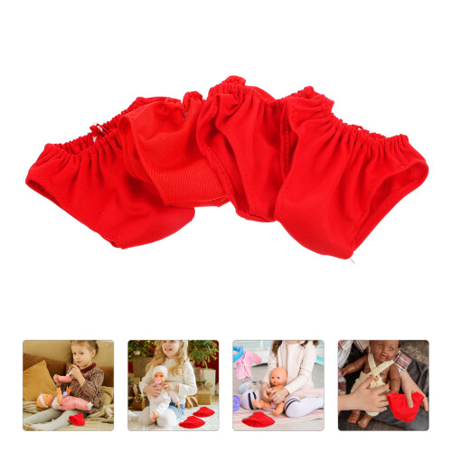 12Pièces Culottes Miniatures En Tissu Rouge Réutilisables 2