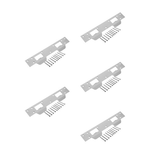 5Pièces Ensemble Plaques De Renfort Porte Acier Inox Sécurisation
