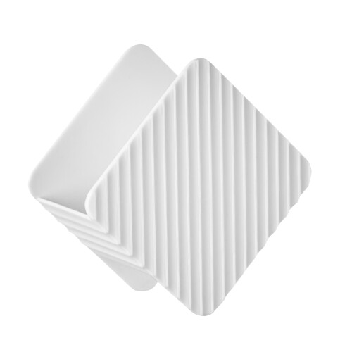 Porte-éponge à vaisselle PS 7,5 x 7,5 x 4,8 cm Blanc 2