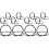 12Pcs Black Metal Memo Clips Decorative Table Number Holders 1
