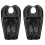 2Pièces Coussin Shampooing Portable Noir Durable Tuyau Extensible 2