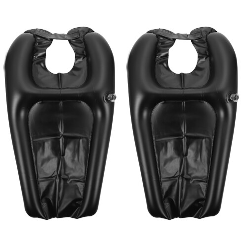 2Pièces Coussin Shampooing Portable Noir Durable Tuyau Extensible 1