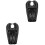 2Pièces Coussin Shampooing Portable Noir Durable Tuyau Extensible 3