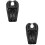 2Pièces Coussin Shampooing Portable Noir Durable Tuyau Extensible 6