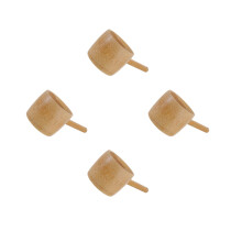 4Pcs Wooden Water Scoop Bamboo Ladle for Home Kitchen Bath Gardening
