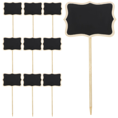 60Pièces Mini Ardoises En Pour Marquer Tables 1