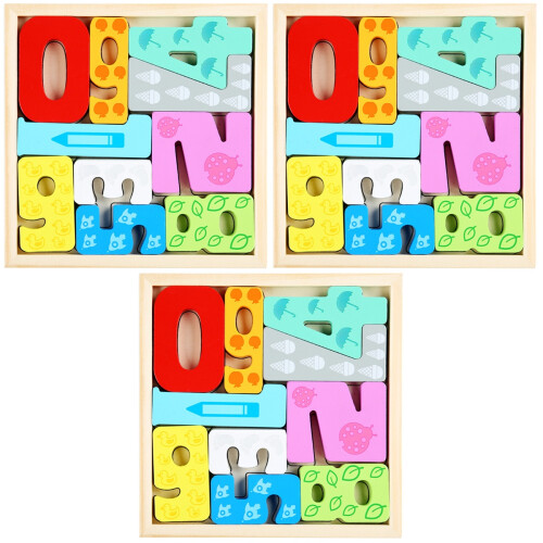 3Pièces Puzzle Enfant Durable Pour Jeu Éducatif 1