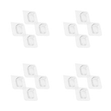 32Pcs Toddler Playpen Fixing Clips Transparent Plastic with Floor Grip