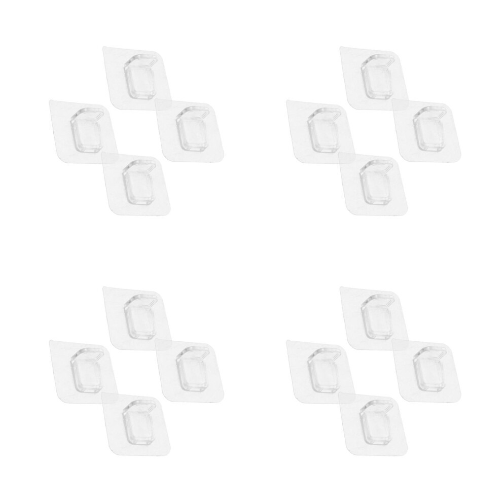 Aboofan 32Pcs Toddler Playpen Fixing Clips Transparent Plastic With Floor Grip
