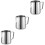 3Pièces Coupes À Lait En Acier Bec Tire- Pour Usage Café 5