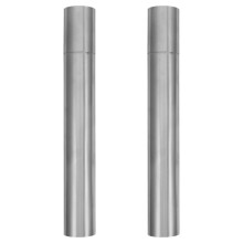 2Pcs Silver Document Storage Tube Birth Certificate Diploma Organizer