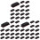 75Pcs Durable Adhesive Cable Clamps Black Plastic Cord Organizer 1