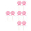 8Pcs Round Red Lollipop Models Candy Decoration for Parties 1