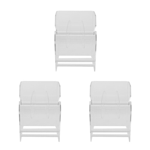 3Pièces Distributeur Réglable D'étiquettes Transparent Pour