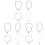 12Pièces Enfants Perles Colorées Accessoire Mode 2