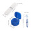 1Set Plastic Denture Cleaning Kit Portable Toothbrush Case and Cover 3