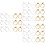 18Paires Clip Oreilles Couleurs Perçage 6
