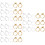 18Paires Clip Oreilles Couleurs Perçage 7