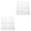 2Sets Plastic Clear Seed Storage Organizer Box Portable White 4