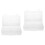 2Sets Plastic Clear Seed Storage Organizer Box Portable White 5