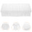 2Sets Plastic Clear Seed Storage Organizer Box Portable White 10