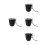 4Pièces -Gourdes Poussette Noir Compatible Bébé Rangement 11