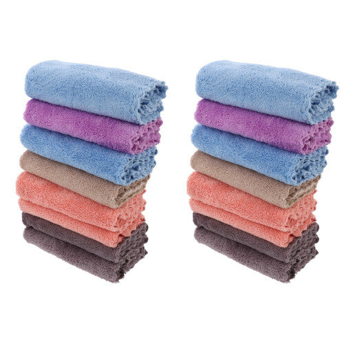 16Pièces Lingettes Absorbantes En Corail Souples 1