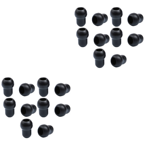 Protections Oreillettes Silicone Noir Doux Usage Prolongé 2