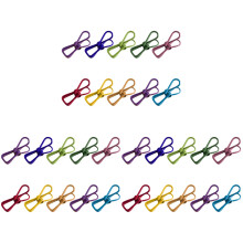 150Pcs Stainless Steel Clips Colorful Elastic Clothespins Pegs