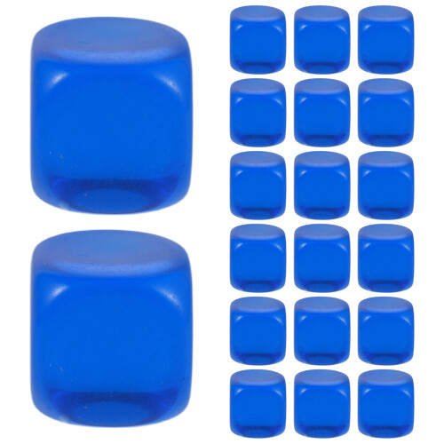 80Pcs Durable Blue Translucent Set with Blank Sides for Parties 1
