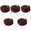 5Pièces Bande Pression Piano Marron Fixation Partition Simple 2
