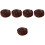 5Pièces Bande Pression Piano Marron Fixation Partition Simple 3