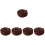 5Pièces Bande Pression Piano Marron Fixation Partition Simple 4