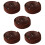 5Pièces Bande Pression Piano Marron Fixation Partition Simple 7