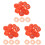 300Pièces Housses De Détecteur De Orange Visible 1