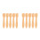 10Pcs Durable Bamboo Makeup Spatulas Mini Cosmetic Tools for Skincare 1