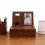 Solid Wood Pet Ashes Box Coffee Color with Photo Display Frame 5