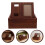 Solid Wood Pet Ashes Box Coffee Color with Photo Display Frame 10